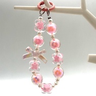 Casing ponsel hitam lucu tali pendek model gelang kunci portabel tas kamera universal desain rantai 