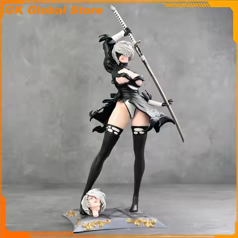 33cm NieR:Automata NieR YoRHa No.2 Type B Peripheral Model Beautiful Girl Statue Decoration Ornament