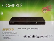 เครื่องเล่นแผ่น DVD COMPRO รุ่น DVD-299 เล่นแผ่น DVD  VCD  CD MP 3 มีช่องเสียบการ์ด USB SD CARD เล่น