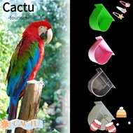 CACTU Splash-proof Cup, Bird Feeding Bowl Bird Cage Accessories Bird Cage Water Bowl, Portable Bird Feeding Trough Bird Half Round Food Box Parrot Feeding Tool