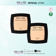 BYS Cosmetics Compact Powder 7 g. Pressed Smooth Fine Texture Light Controls Excess Oil.