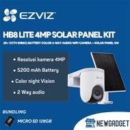 EZVIZ HB8 LITE 4MP SOLAR PANEL KIT 2K+ CCTV OUTDOOR BATTERY COLOR 2-WAY AUDIO WIFI CAMERA HB8C + SOL