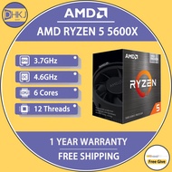 NEW AMD Ryzen 5 5600x R5 5600X CPU Processor 3.7 GHz 6-Core 12-Thread 7NM 65W Gamer Processor Socket