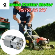 PRICH RS755 DC Motor, Large Torque Ball Bearing Lawn Mower Motor, Robust 12V DC High Efficiency Long