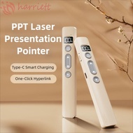 HARRIETT Laser Pointer Clicker, 2.4GHz Meeting Wireless Flip Pen Clicker, Portable Remote Controller
