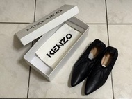 Kenzo 小羊皮黑色平底鞋 全新 37/38可穿