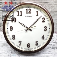 Seiko Vintage Design 3D Font Wall Clock With Silent/Quiet Sweep Second Hand (41cm)