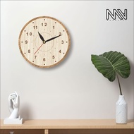 MOODVECT | R24 WOODEN WALL CLOCK SCANDINAVIAN CLOCK/ WALL CLOCK/ UNIQUE WALL CLOCK/ AESTHETIC CLOCK/