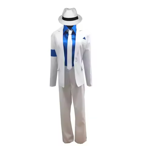 Custom Made Michael Jackson Smooth Criminal Suit Michael Jackson Cosplay Costume top+pants+shirt+tie