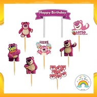 Lotso/ Topper Happy Birthday Cake Topper Birthday Cake Decoration/ Tart Cake/ Bouquet Decoration