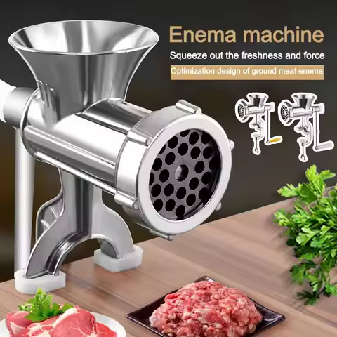 Space-Saving Manual Meat Grinder Hand-crank Multifunctional Chili Grinder Meat Mixer Kitchen Gadgets