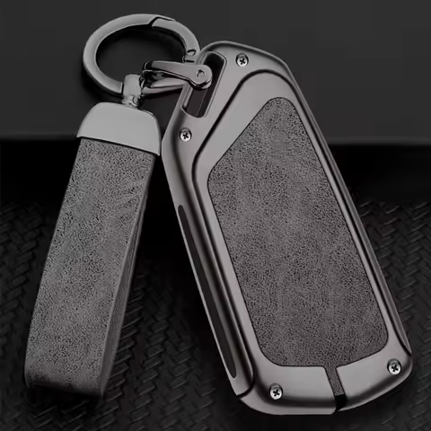 Leather Zinc Alloy Car Key Cover Case Shell for VW Golf 8 Mk8 2020 for Skoda Octavia 4 8 A8 MK4 VAG 
