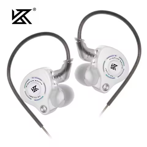 KZ Eldar Earphones 1DD Dynamic Driver Balanced IEM HiFi Music Metal Wired Headphones Sport Stage Liv