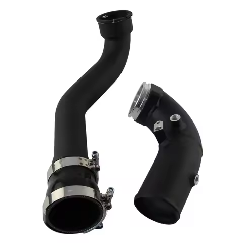 Aluminum Black Intercooler Silicone Hose Pipe Charge Intake Turbo Kit For BMW B58 Gen2 G-series Toyo