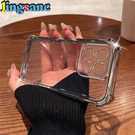 Jingsanc Simple Clear Phone Casing Suitable For Honor X5b/Honor X5b Plus Case Four Corner Protection