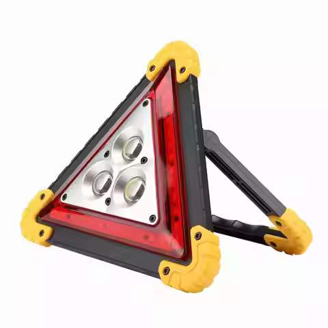 30W Multifunction Car Breakdown Emergency Safety Triangle Stop Sign with Red LED Warning Light LED T