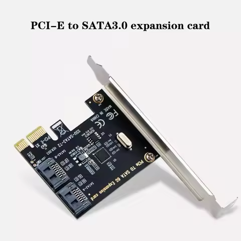 PCI-E SATA 1X 4X 8X 16X PCI-E Cards PCI Express To SATA 3.0 2-Port SATA III 6Gbps Expansion Adapter 