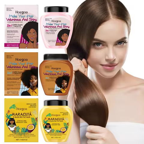 Leave-In Conditioner Cream For Curl Dry Hair Smoothing Deep Repair Damaged Shiny Nourishing Anti-Fri