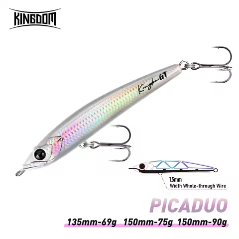 Kingdom GT Picaduo Sinking Pencil Lure 49g 69g 75g 90g Artificial Hard Bait Treble Hooks Big Game St
