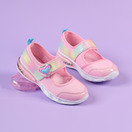 Petit Pes เปอติท ปา รุ่น Rainbow Light รองเท้าเด็กเทปแปะ พื้นรองเท้าไฟ LED สีชมพู รหัสPE7-KA9001K