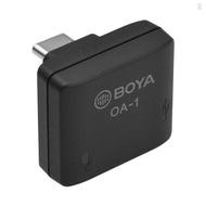 hilisg) BOYA  OA-1  Mini Audio Adapter with 3.5mm TRS Microphone Port Type-C Charging Port Replacement for DJI OSMO Action