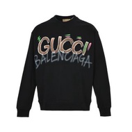 巴黎世家Balenciaga X Gucci聯名白板筆塗鴉字母長袖T恤 代購服務