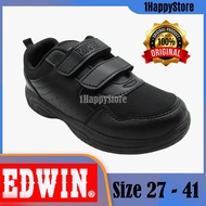 EDWIN BLACK SHOE SCHOOL SHOE DOUBLE STRAP / Kasut Sekolah Kasut Hitam EW3004