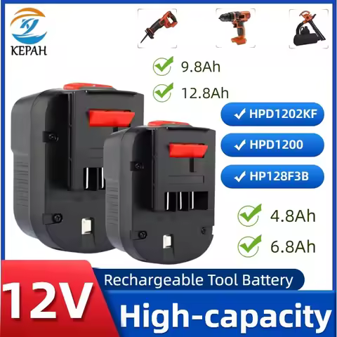 4800/6800/9800/12800mAh 12V For Ni-MH Drill Tools Battery A12 A12EX FSB12 FS120B A1712 HP HP12 Recha