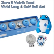 Jinro X Volvik Toad Vivid Long 4 Ball Set / Ball Marker