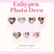 [Luvlystuff] ENHYPEN PHOTO DECO GLOSSY || PINK PURPLE JAY JAKE SUNGHOON JUNGWON SUNOO HEESEUNG NIKI