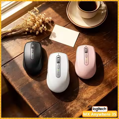 Wireless Logitech MX Anywhere 3S - 8K DPI Hyper-Scroll Wheel Anti-Slip Grip Great for Vape Shop & Da