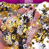 [SONONIA] Birthday Confetti Decorations for 50 Birthday Party Anniversary Crafting