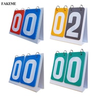 [SharprepublicefMY] Sports Scoreboard Score Counter 2 Digit Portable Manual Score Flip Cards Scoring