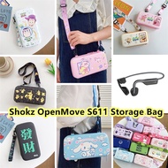 For Shokz OpenMove S611 Bone Conduction Headphones Case Niche Cartoon Pattern for Shokz OpenMove S61