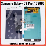 ORI OEM LCD Touchscreen Fullset Samsung Galaxy C9 Pro C9000 C900F C900Y - BLACK GLASSBIG