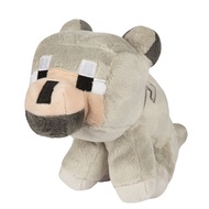 JINX Minecraft Baby Wolf Plush Stuffed Toy, Gray, 5" Tall JINX Minecraft Baby Wolf Plush Stuffed Toy