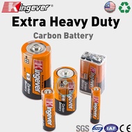 Kingever SUPERCELL Super Heavy Duty 9V 6F22 / AA / AAA / C / D Battery Batteries Bateri Shrink Pack 