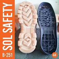 Sol Alas Telapak Sepatu Bawah Karet Safety King Bahan Karet Outsole Insole Sepatu Gunung Touring Ker