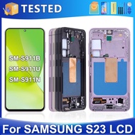 S23 5G For Samsung Tested For S23 S911B S911U S911W S911N S911E LCD Display Touch Screen Digitizer A