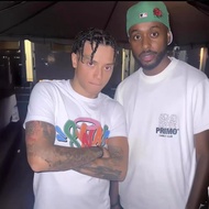 KHJX DRILL SYNA WORLD Style Central Cee Same Style American Hip Hop Printed Short Sleeve t-Shirt