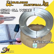 Galvanised Steel Wire Rope l GI Wire #20 G20 1.5KG Galvanized Wire Roll Dawai Halus / Dawai Ikut Bes