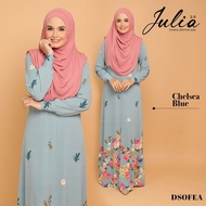 Jubah Julia Ironless Material Mosscrepe. Dress Muslimah Ironless. Jubah Muslimah Tanpa Gosok Cantik Murah