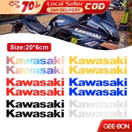 GEEBON Kawasaki Letter Sticker for Motorcycle Laser Kawasaki Letter Sticker