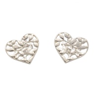 【二手】Tiffany & Co.) 橄欖葉心形耳環 60022029 925純銀 橄欖葉心形耳環 女士二手 A