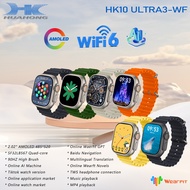 HK10 Ultra 3-WF AMOLED Smart Watch Men WiFi Bluetooth Call ChatGPT Compass G-Sensor Photo Album Spor