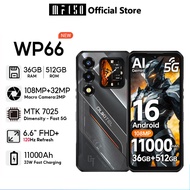 OUKITEL WP66 Android 16 36GB+512GB​​ 6.6“ 108MP+32MP 5G smartphone HD+ 120Hz Resfersh Rate Display 1