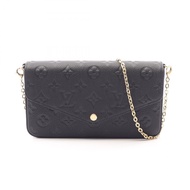 [二手] 路易威登LOUIS VUITTON肩背包 Pochette Felicie Monogram Empreinte Noir M82477 黑色皮革 Pochette Felicie