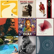 Bruno Mars/Chris Brown/Post Malone/Bruno Major Album Covers [Vinyl-Style UV Print Sintra Board]