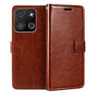 Case For Itel A05S A663L Wallet PU Magnetic Flip Case Cover With Card Holder And Kickstand For Itel 