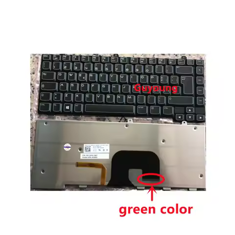 Laptop EU Layout backlit Keyboard For DELL Alienware M14X R2 M14X R1 backlight